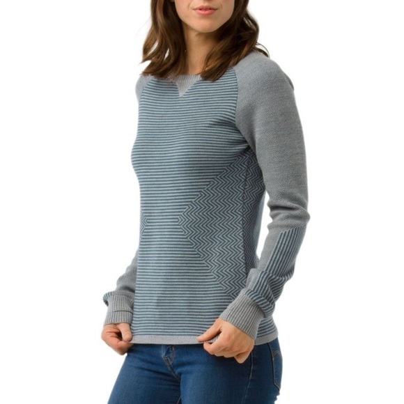 Smartwool Sweaters - Smartwool Women's Dacono Ski Sweater Small Grey and Teal